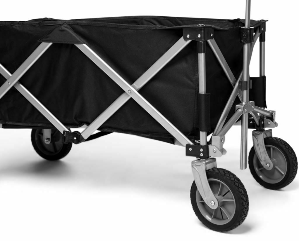 Collapsible Foldable Trolley Cart Utility Wagon Gardening Beach Outdoor Garage