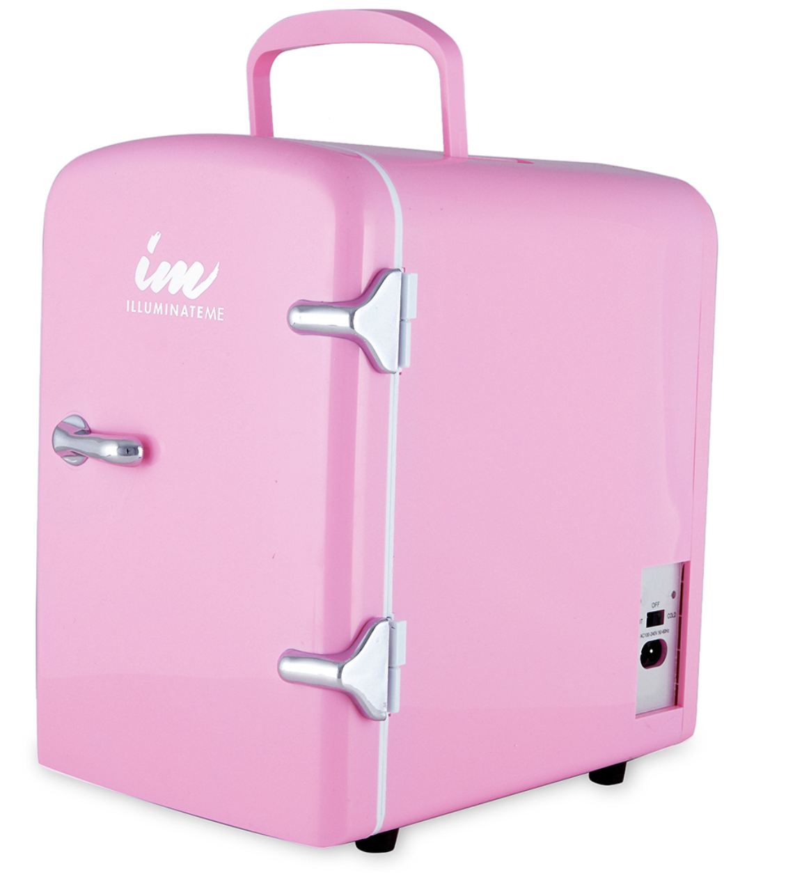 Cosmetics and Skincare Fridge 4L Miniature Design Built-in Carry Handle 40W PINK