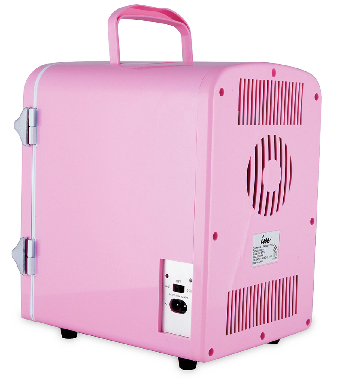 Cosmetics and Skincare Fridge 4L Miniature Design Built-in Carry Handle 40W PINK