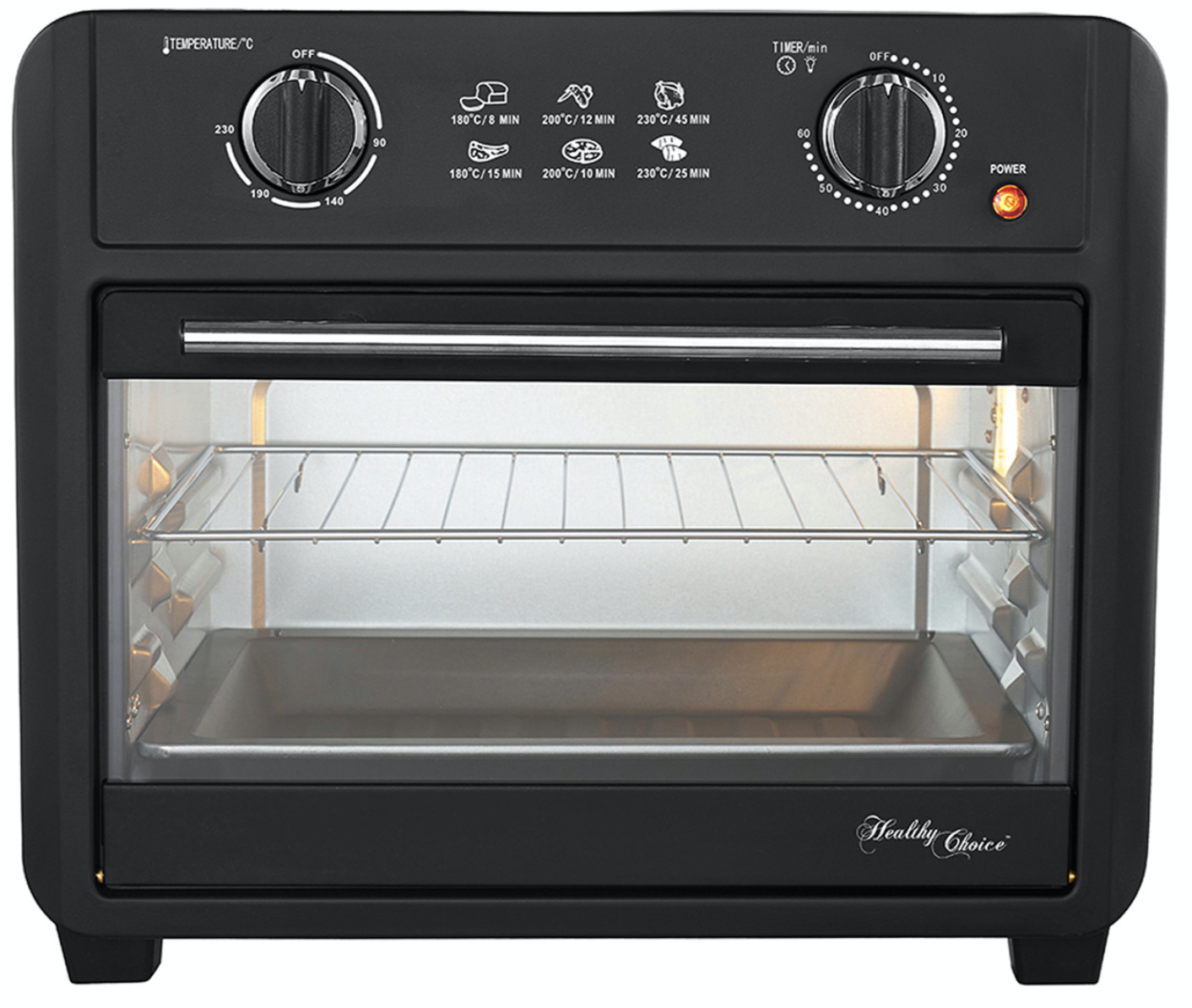 23L Electric Convection Air Fryer Healthy Choice 1700W Fry Oven Roast Toast Bake