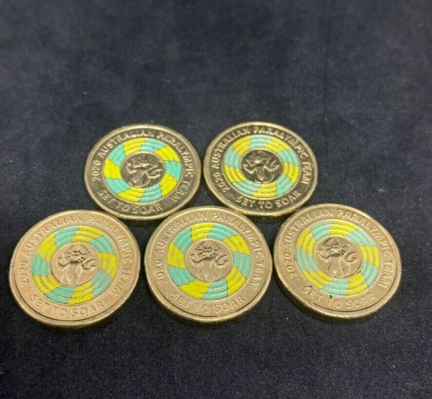 2020 Australian Paralympic Team $2 Dollar Coin - Set To Soar Coin