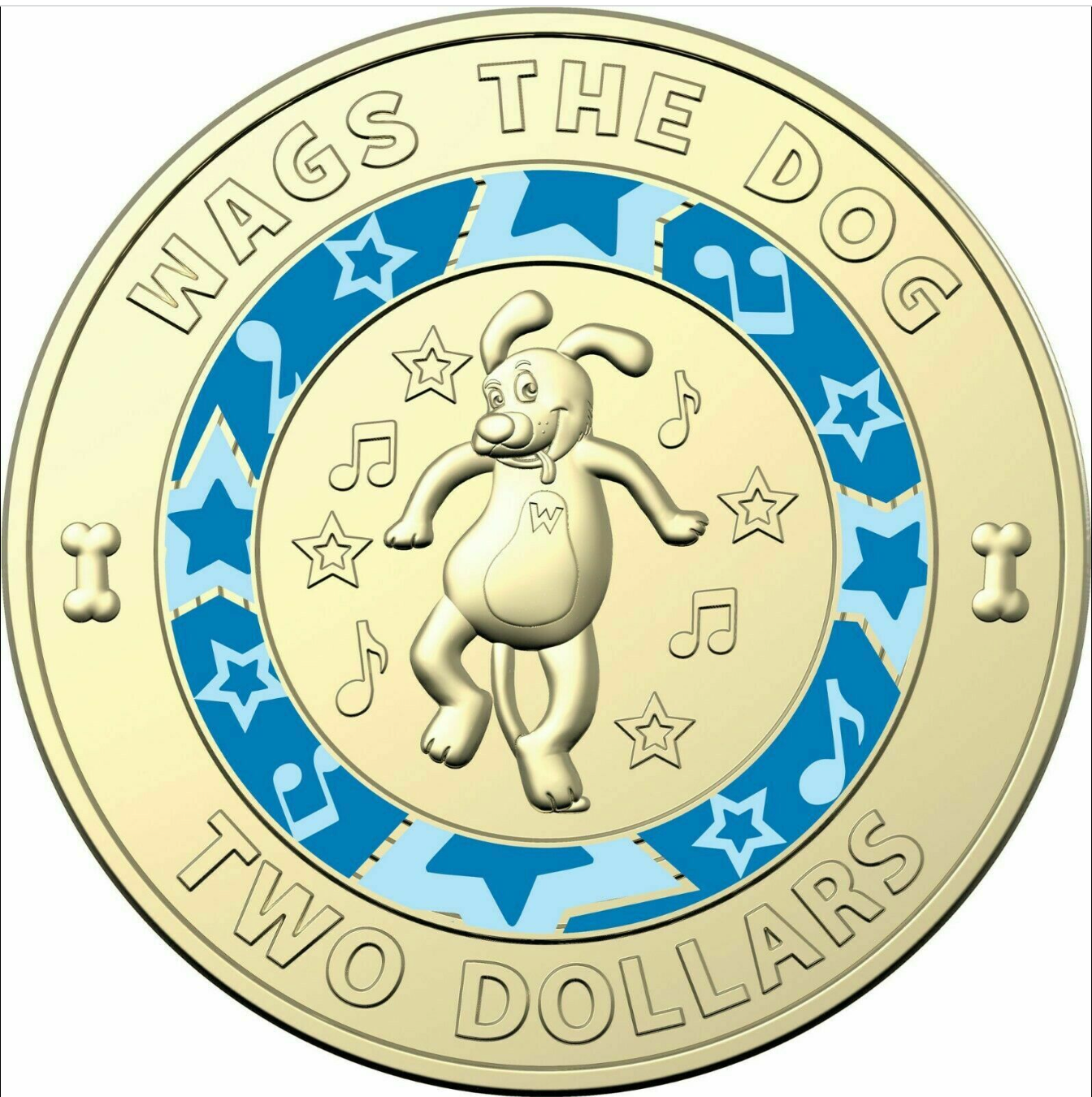 2021 30th Anniversary of the Wiggles Collector $2 Coin - Wags The Dog