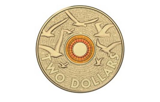 2015 Australia $2 Anzac Remembrance Day Orange Ring Commemorative Coin